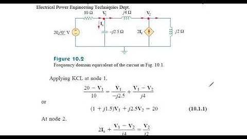 Sinusoidal Steady- State Analysis Nodal Analysis Lecture 6 1