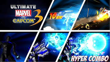 Ultimate Marvel vs Capcom 3 Iron Man Silver (mark 2) MOD All Hyper Combos