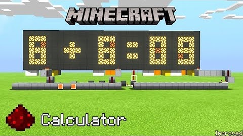 Minecraft Smallest Redstone Calculator! | I make your ideas in MCPE #3