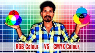 RGB vs CMYK color explain in Tamil | Valavan tutorials