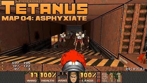 Tetanus - Map 04: Asphyxiate by T.Will - UV blind - map 4 and some crazy fights!!