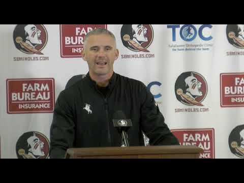 FSU head football coach Mike Norvell on opportunity vs Miami, transfer of Chubba Purdy