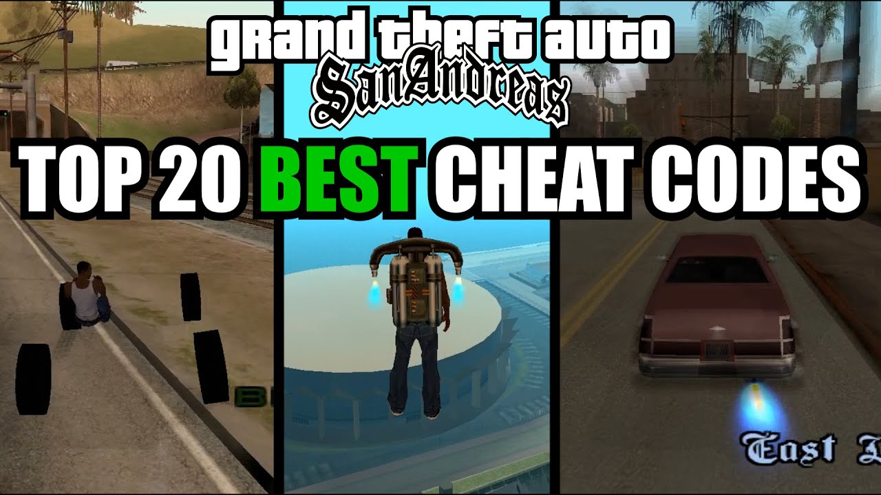 GTA San Andreas - TOP 20 Cheat Codes (PC) - YouTube