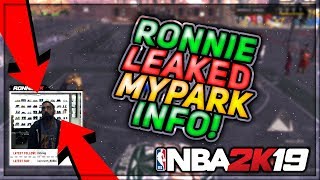 Chris Smoove And Ronnie Leak Huge Nba 2K19 Park Player News