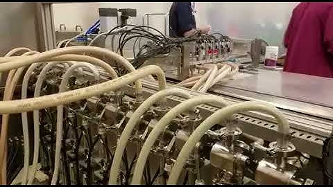 HyTek Automation Solutions - 12 Liquid filler integrated into a horizontal form fill seal machine f