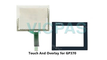For Proface GP370 Monitor Screen And Overlay Repair With Membrane Keypad, Lcd Display, Case Housing