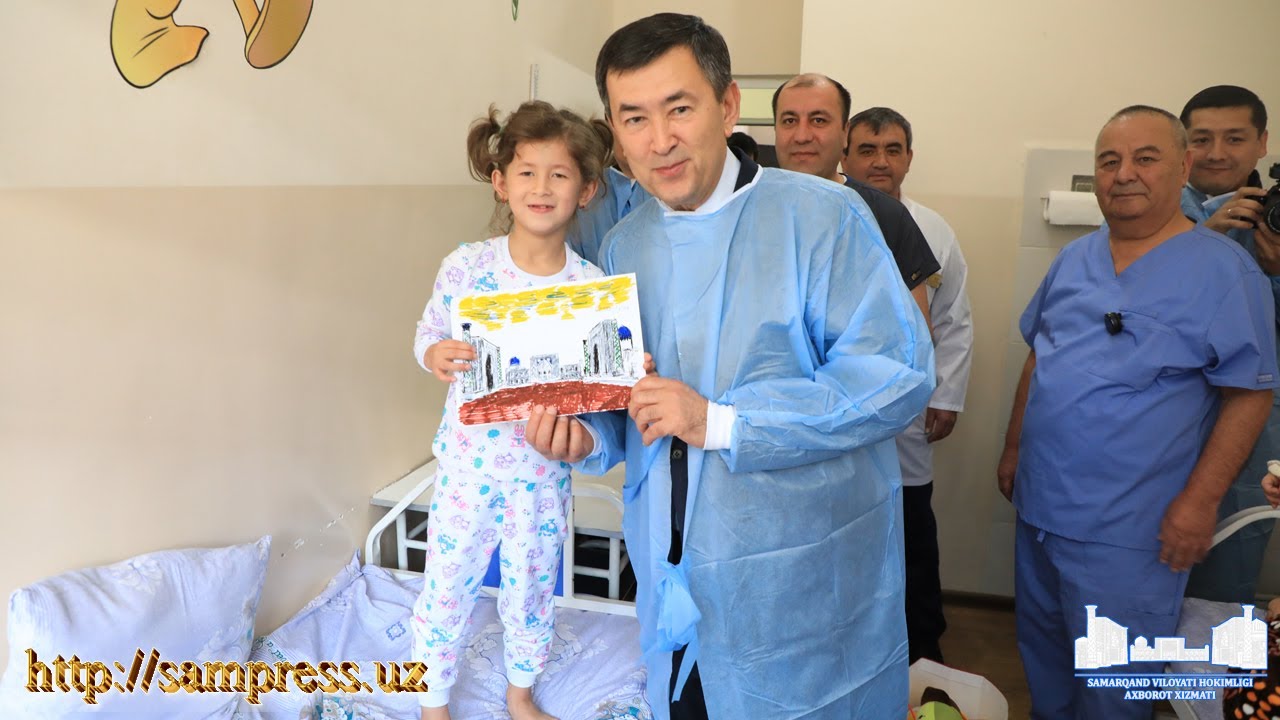 Viloyat hokimi bolalar ko‘p tarmoqli tibbiyot markazi bemorlarini borib ko‘rdi
