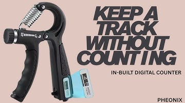 PHEONIX Hand Grip with Counter | Adjustable Resistance (5KG-60KG) | Hand Gripper for Gym Workout