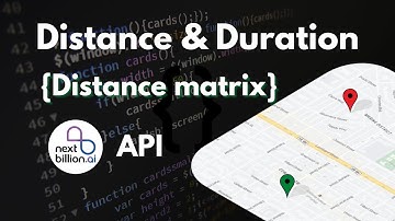 Calculate Distance Between Two Points on a Map | Distance Matrix API