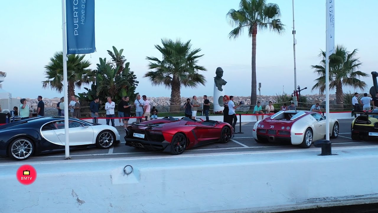 Puerto Banús has hosted a unique exhibition of supercars worth