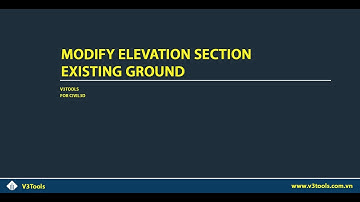 Modify Elevation Section Existing Ground in Civil3D