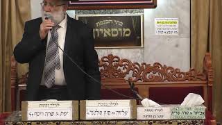 בית הכנסת מוסאיוף • יום רביעי כא' אייר תשפ'ד