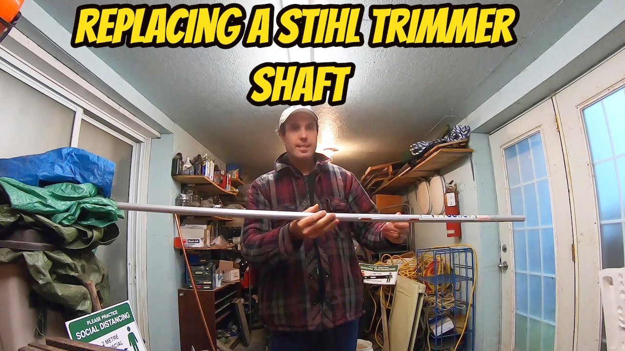 How to replace a Stihl trimmer shaft - YouTube