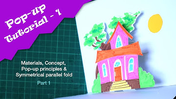 Pop-up Tutorial 1 - Materials, Concept, Pop-up Principles, symmetrical Parallel folds - Part 1
