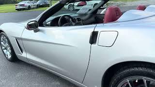 2006 Corvette Convertible Silver/Red interior FOR SALE
