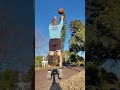 60 year old staying in shape with three-point shooting drill no rebounder.