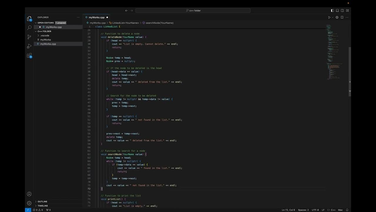 c++ data structure and algorithm second project - YouTube