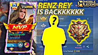 TOP GLOBAL LANCELOT RENZ REY IS BACK!! 😈 TRYHARD CARRY THE TEAM! INDO LANCELOT | MOBILE LEGENDS