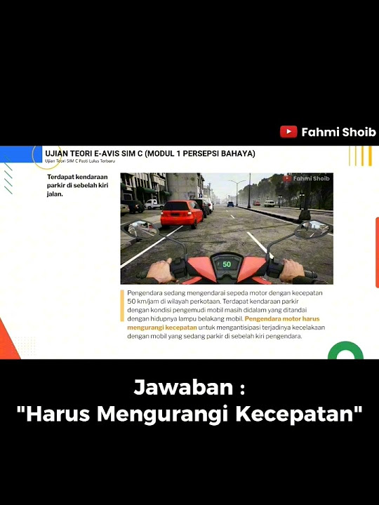 Tes sim c terbaru 2024 ujian teori soal dan jawaban simc tessimc 