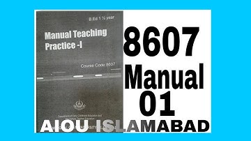 B.ed 1.5 | 8607  Teaching Practice I |Manual| AIOU