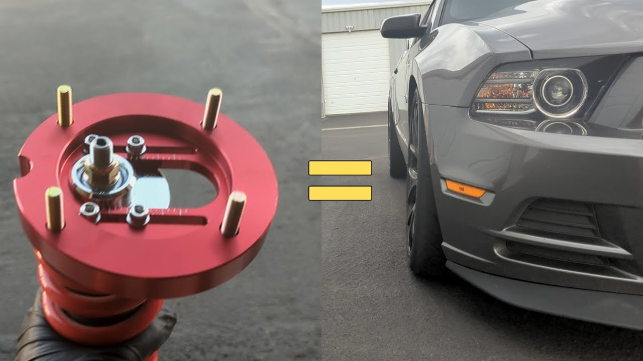 Installing Adjustable Camber Plates On Mustang YouTube