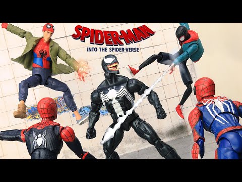 SPIDER-MAN U0026 Mile Morales Team Up Battle Vs Venom In The Spider-verse | Figure Stopmotion