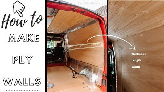 How to Make Plywood Walls | Self Build Van Conversion