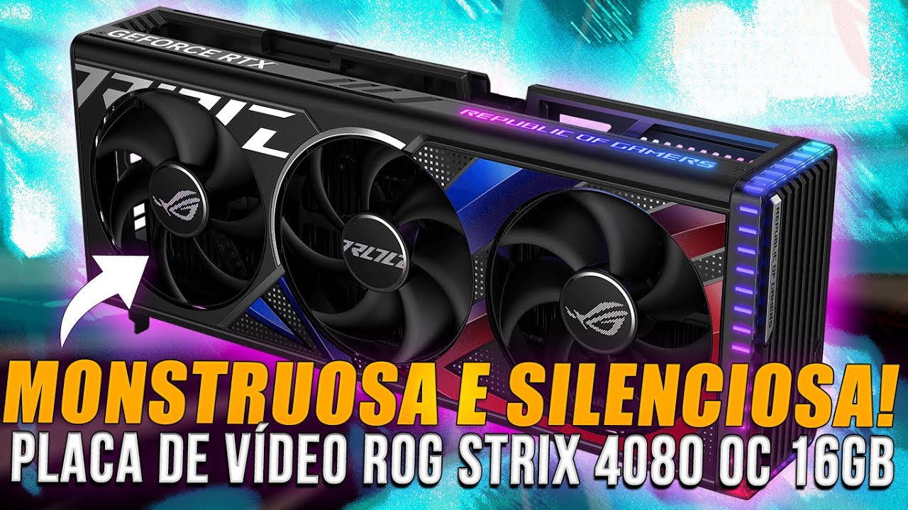 Placa de Vídeo RTX 4080 Edition Asus ROG Strix