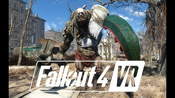 FALLOUT 4 VR: Concord to Diamond City in VR (BIG BATTLES)