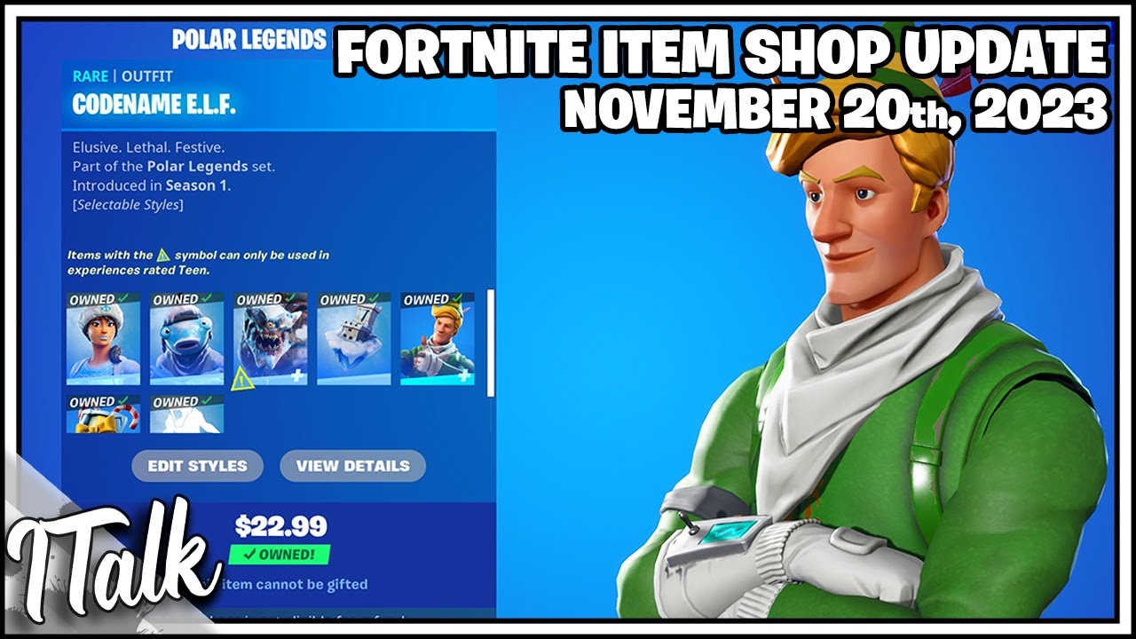 I contacted Epic Games support about the missing items for the 2023 FN, Fortnite Item Shop 2023