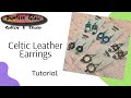 Celtic Leather Earrings Tutorial - one easy knot