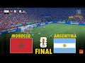 MOROCCO vs ARGENTINA | FIFA World Cup 2026 FINAL | Full Match Simulation &amp; Prediction PES