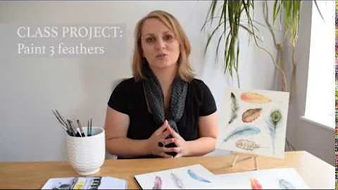 Skillshare Intro: How to Paint Watercolour Feathers