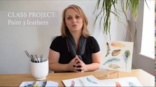 Skillshare Intro: How to Paint Watercolour Feathers Skillshare Intro: How to Paint Watercolour Feathers
