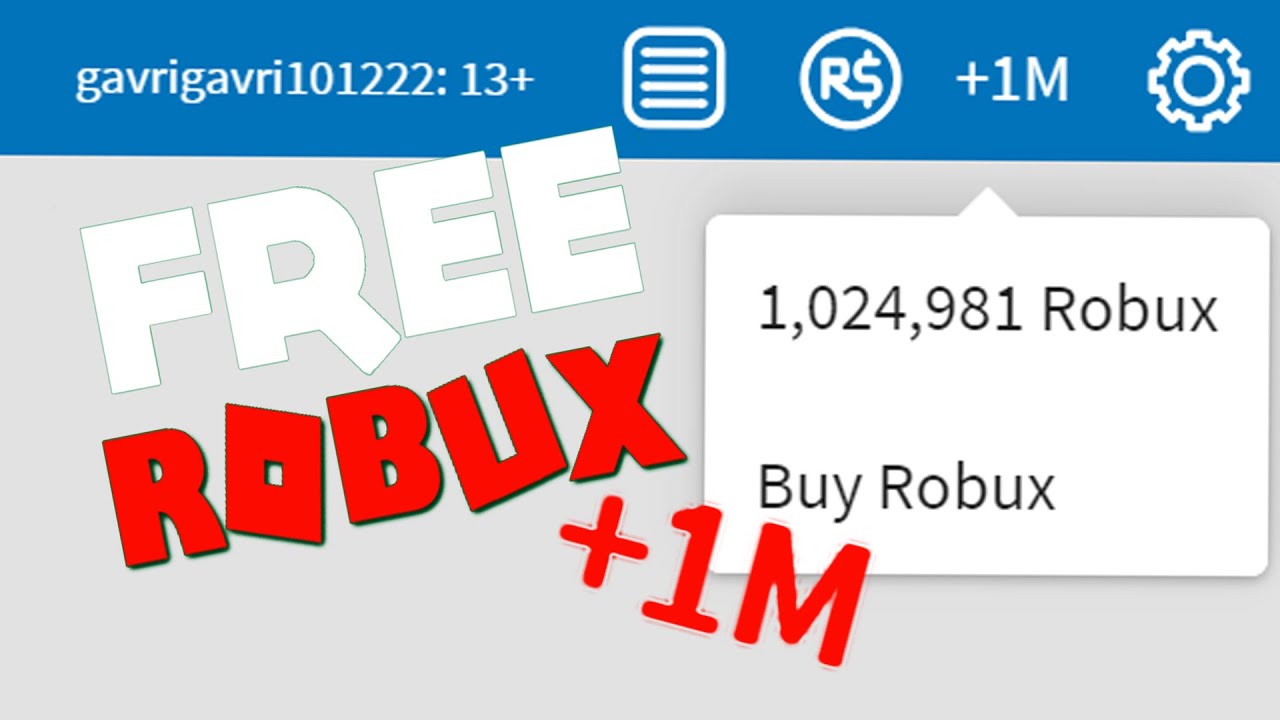 2019 Roblox Million Robux 1m For Free No Surveys Legit How To Get Free Robux Giveaway Youtube - get 1m robux robux by doing offers