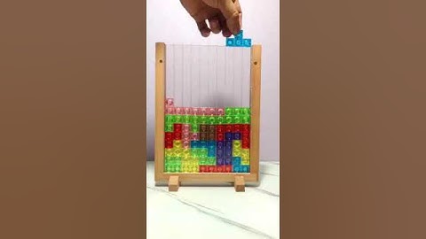ASMR Video Play Tetris Game in Real Life