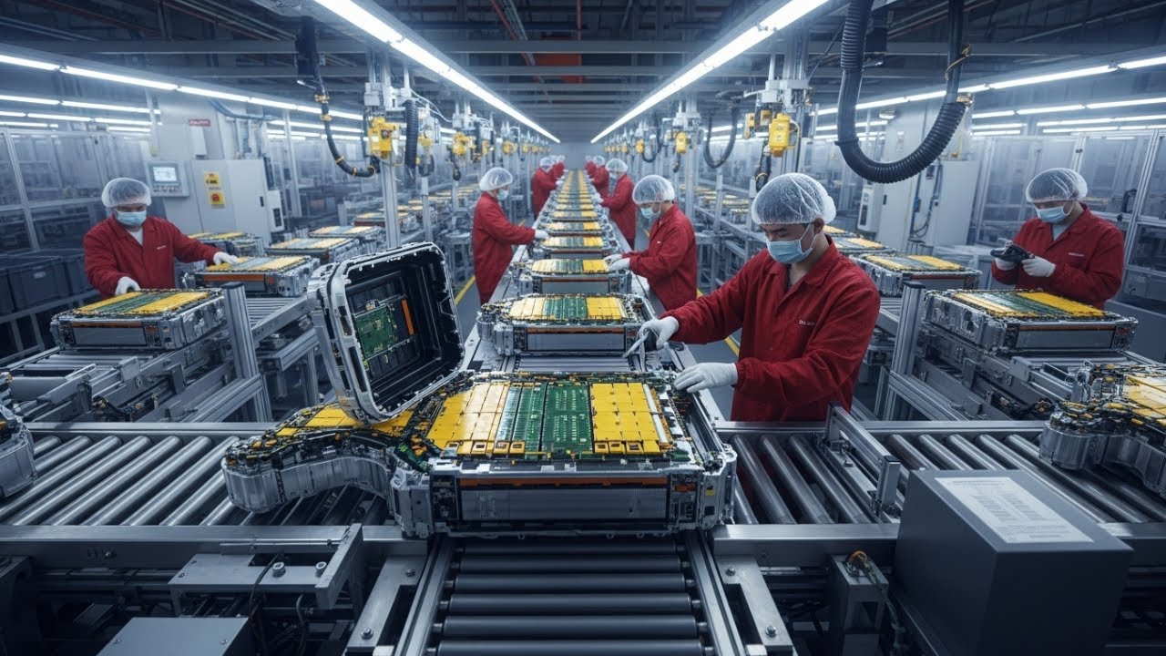 Inside the Lithium Battery Factory – How Electric Car Batteries Power a ...