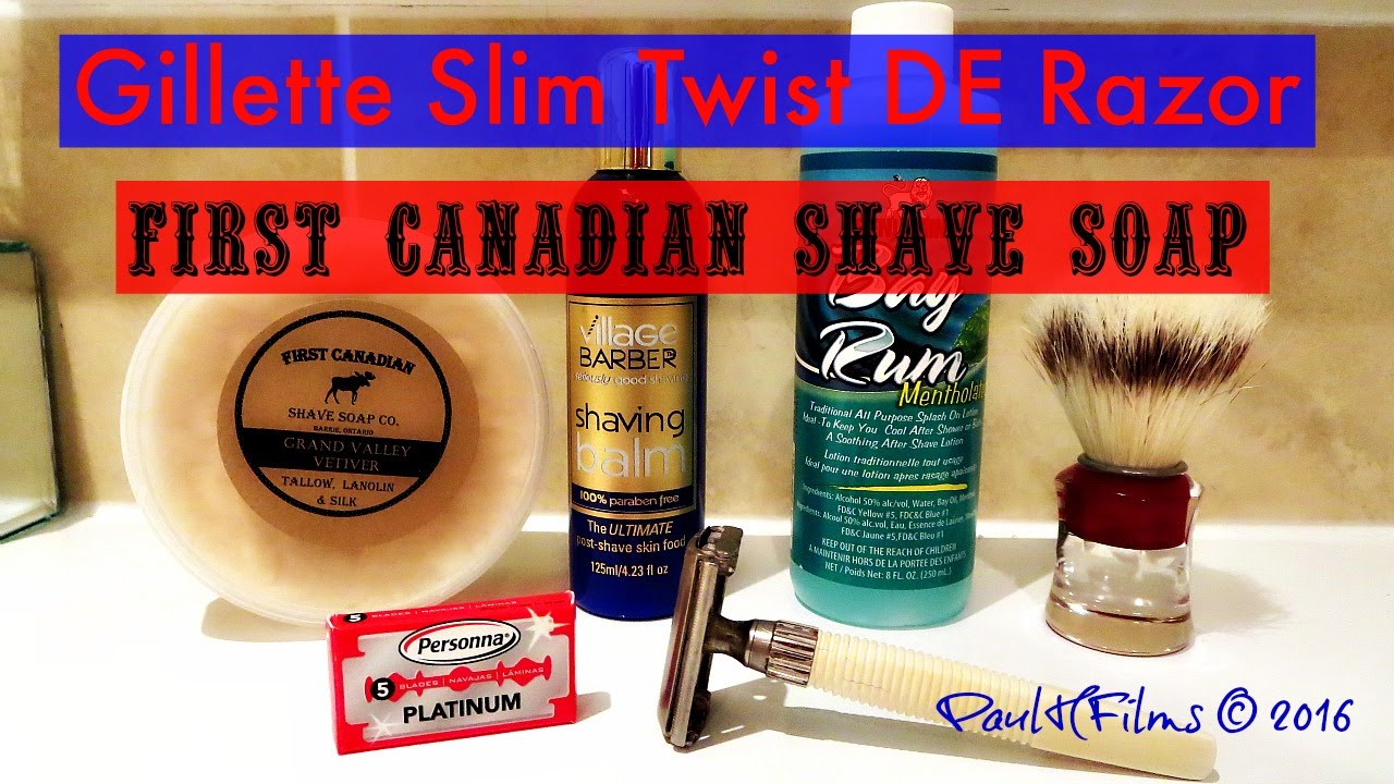 Gillette Slim Twist First Canadian Shaving Soap YouTube