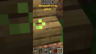 Minecraft x-ray glitch 💀#minecraft MinecraftGlitch #MinecraftTips  #MinecraftUpdate