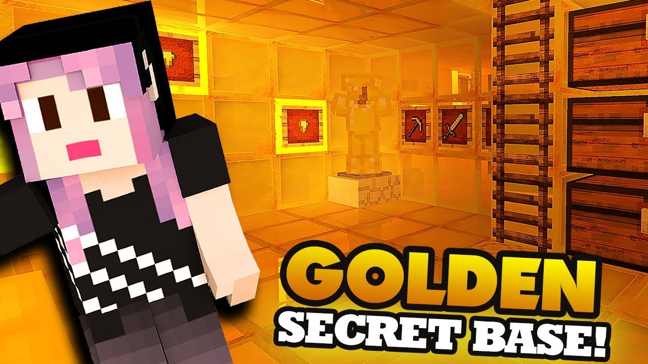 Minecraft ALL GOLD SECRET ROOM! - Super Secret Base (Ep. 4) - YouTube