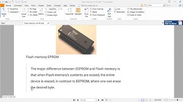 Memory Devices EEPROM, FLASH Memory and Mask ROM in Embedded System Lecture 23