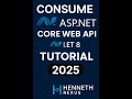 Consume ASP.NET Core Web API (.NET 8) – Complete Tutorial 2025 | Henneth Nexus