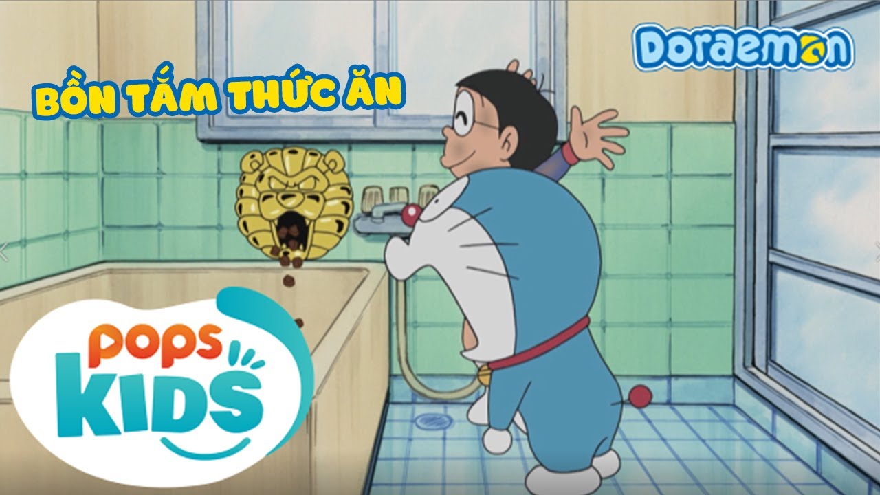 [S9] Doraemon - Tập 423 - Bồn Tắm Thức Ăn - Truy Tìm Kho Báu Núi Đầu Lâu - Hoạt Hình Tiếng Việt