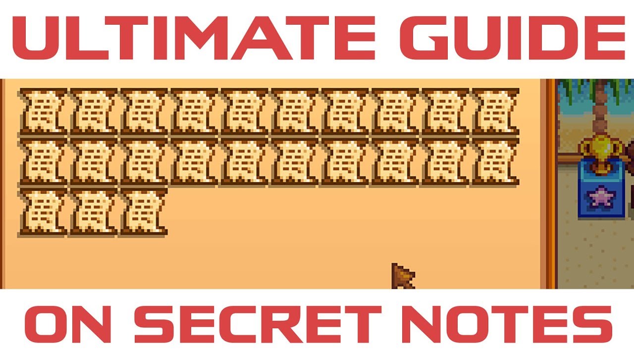 stardew valley แผนที่  New 2022  Stardew Valley - Ultimate Secret Note Guide