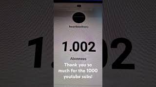 1000 subs on youtube