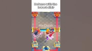 Defense with the lowest elixir 🔥#clashroyale #shorts