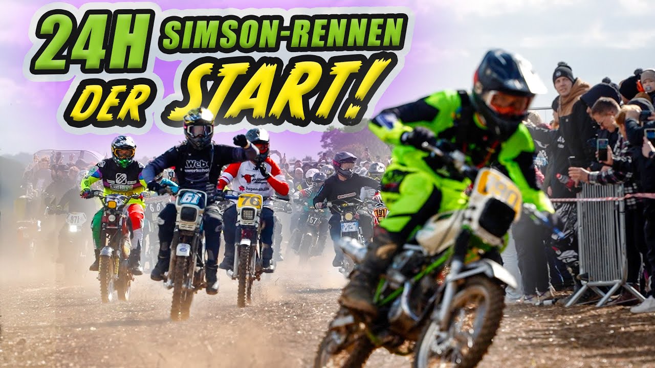 START der ELITE! 120 Simson-Cross Teams beim 24h Simson-Rennen 2024 || Teil 5