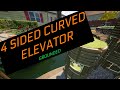 4 Sided Curved Elevator in Grounded