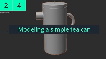 Full Cinema 4D 2023 Lecture | Lesson 2 | Part 4: Polygon Modeling - A simple tea can