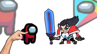 Famous Mini Crewmate Kills Google Play Ads Characters | Among Us Net Worth